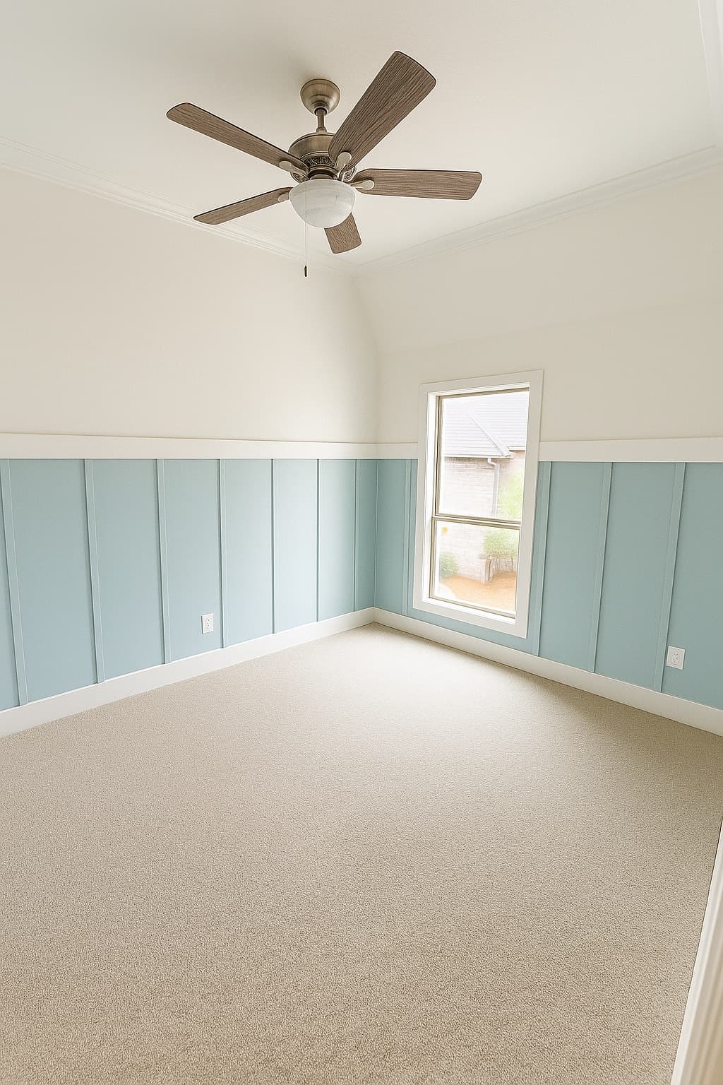 Custom Board and Batten Bedroom Accent